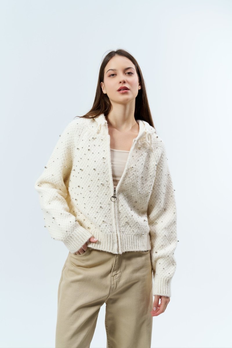 Gaiia Women Winter Embellished Hoodie - GAIIA